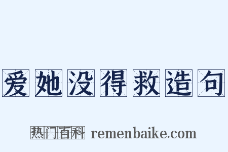 爱她没得救造句是什么意思的图片